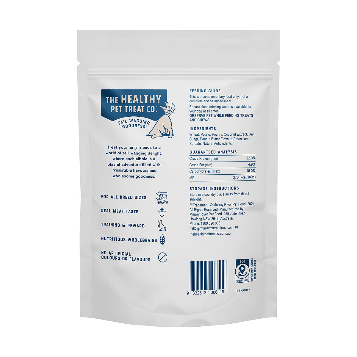 The Healthy Pet Treat Co. Topper Peanut Butter Flavour 200g