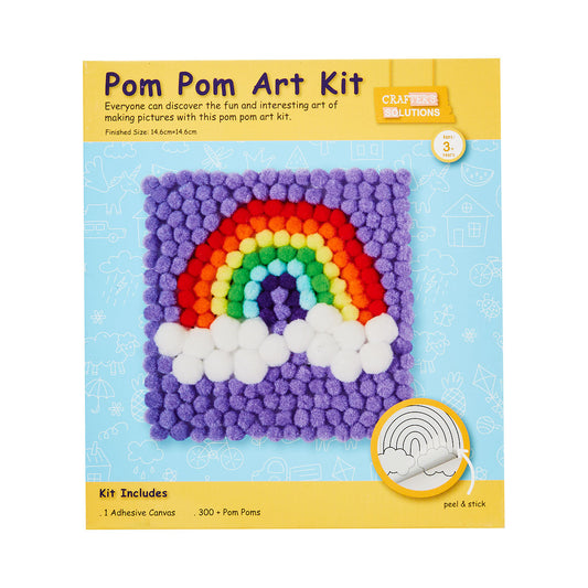 Pom Pom Art Kit Rainbow/Fox