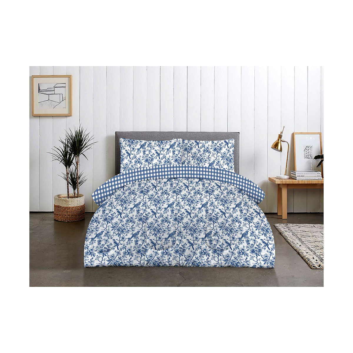 Comforter Set Blue Bird QB