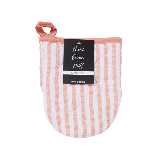 Mini Oven Mitt Blue Stripe/Gingham