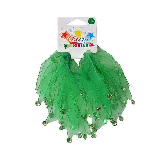 Windmill Scrunchie Green 2pk