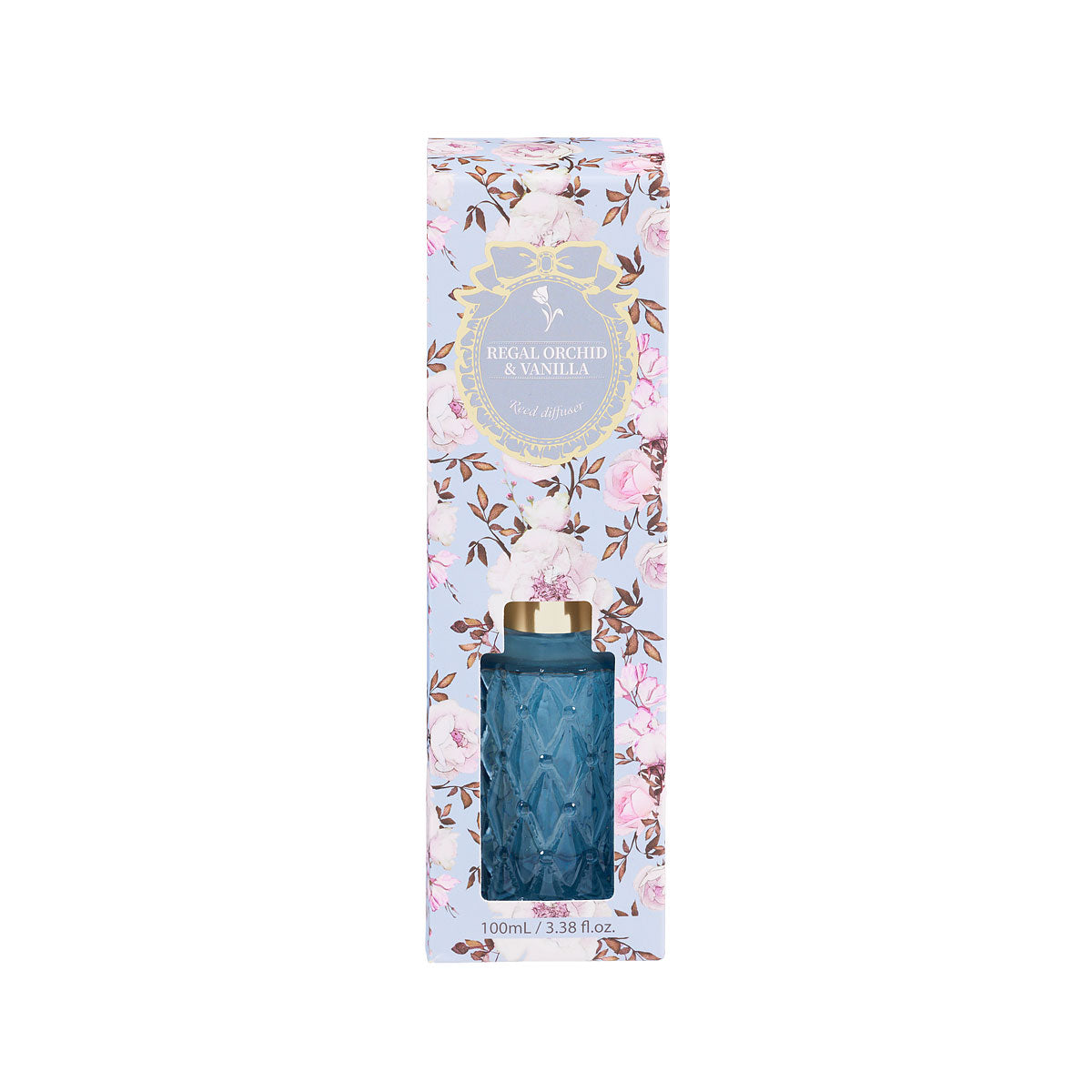 Regency Reed Diffuser Glass Pink/Clear/Blue 100mL