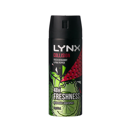 Lynx Deodorant Bodyspray Collision Fresh Bergamot and Pink Pepper 165mL