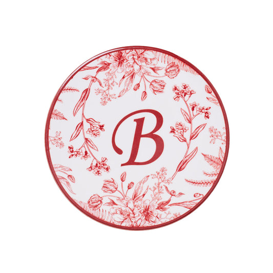 Farm Round Ceramic Coaster Monogram Assorted