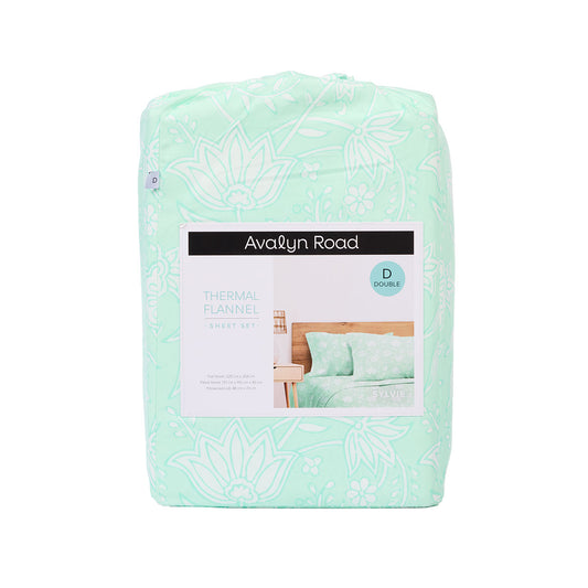 Flannelette Sheet Set Printed DB Assorted