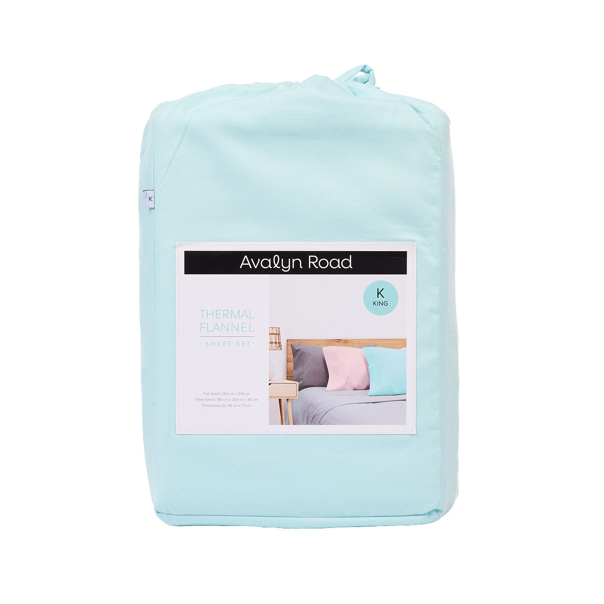 Flannelette Sheet Set KB Assorted