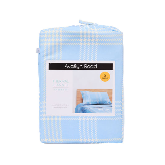 Thermal Flannel Sheet Set SB Assorted