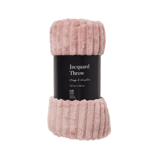 Jacquard Plush Throw 127x152cm Assorted