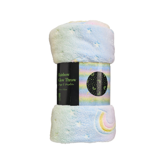 Glow Throw Rainbow 127x152cm
