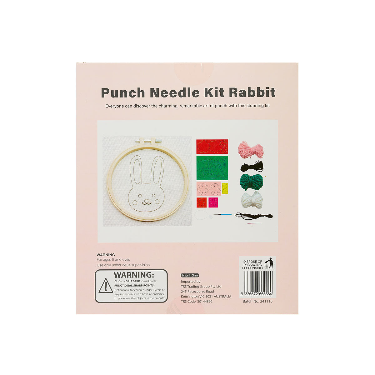Easter Punch Needle Kit Rabbit