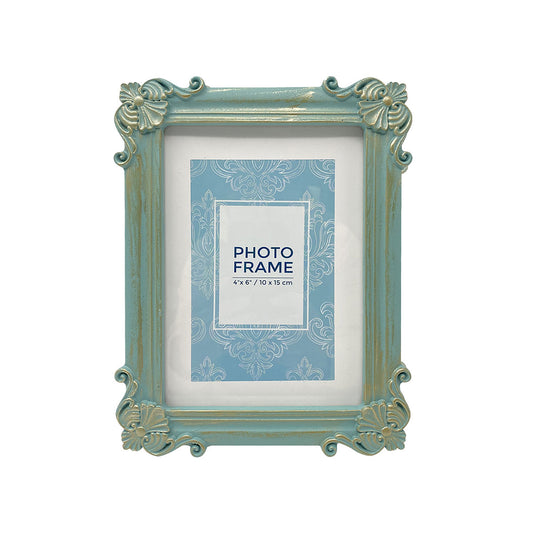Regency Resin Photo Frame 4x6" Blue/White