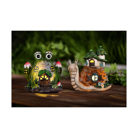 Animal-Shaped House Solar Light Assorted