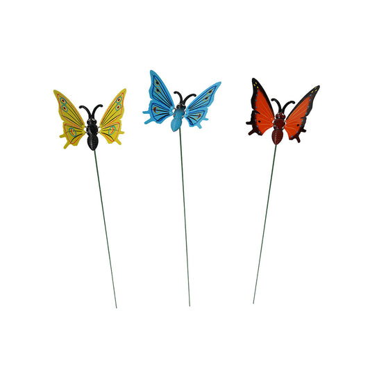 Butterfly Plastic Garden Stake Assorted