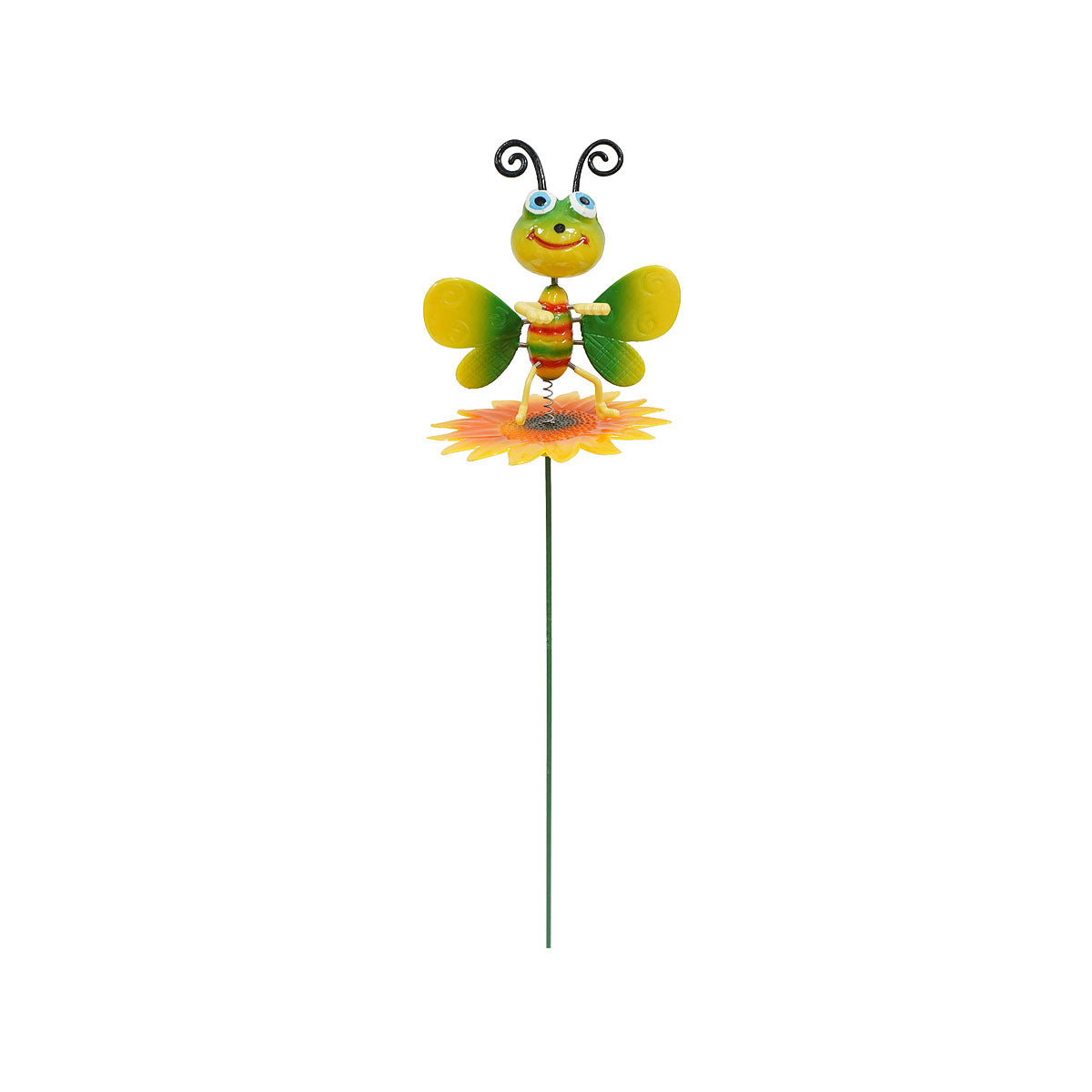 Insect On Flower Plastic Garden Stake Assorted