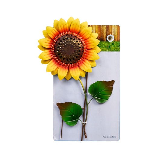 Metal Sunflower Stake Assorted