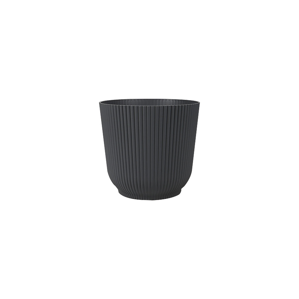 Ribbed Plastic Pot D22cm Assorted