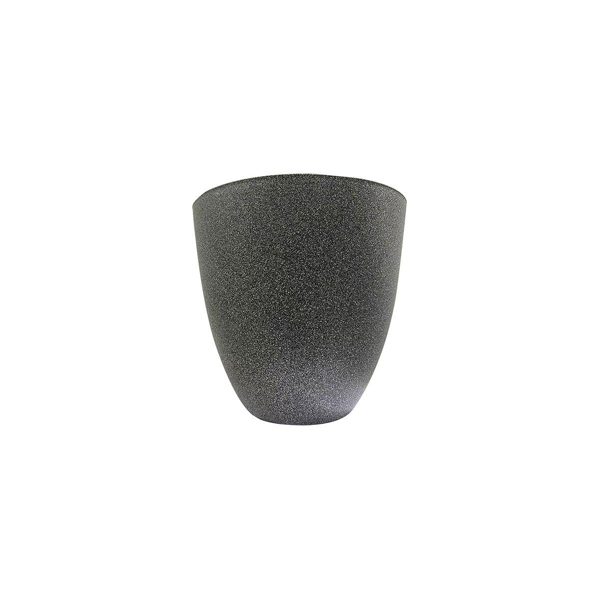 Tapered Stone-Look Plastic Pot Grey D33cm