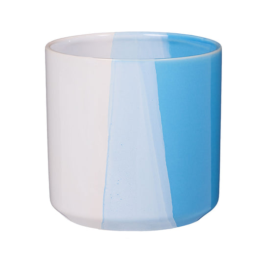 Cylindrical Ceramic Pot 13cm Assorted