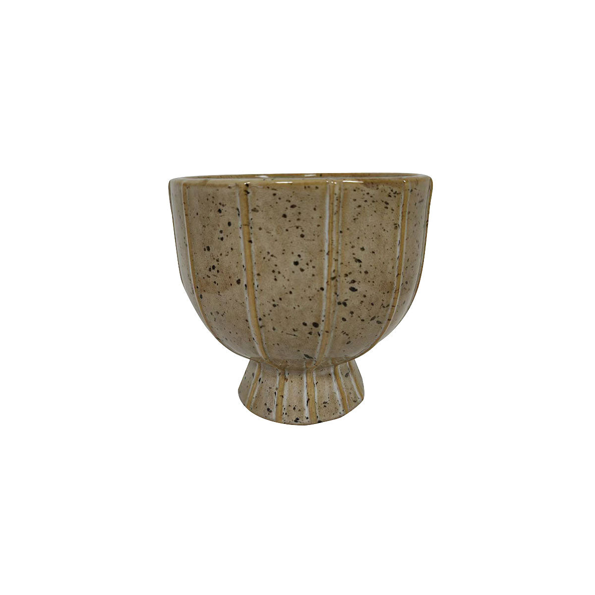 Speckle Ceramic Tapered Urn Pot 15cm