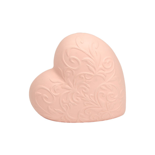 Regency Heart Ornament Pink/White