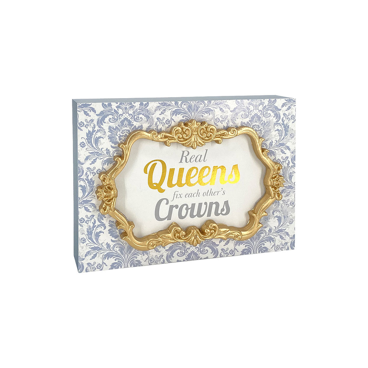 Tabletop Plaque Ornate Regency Queens
