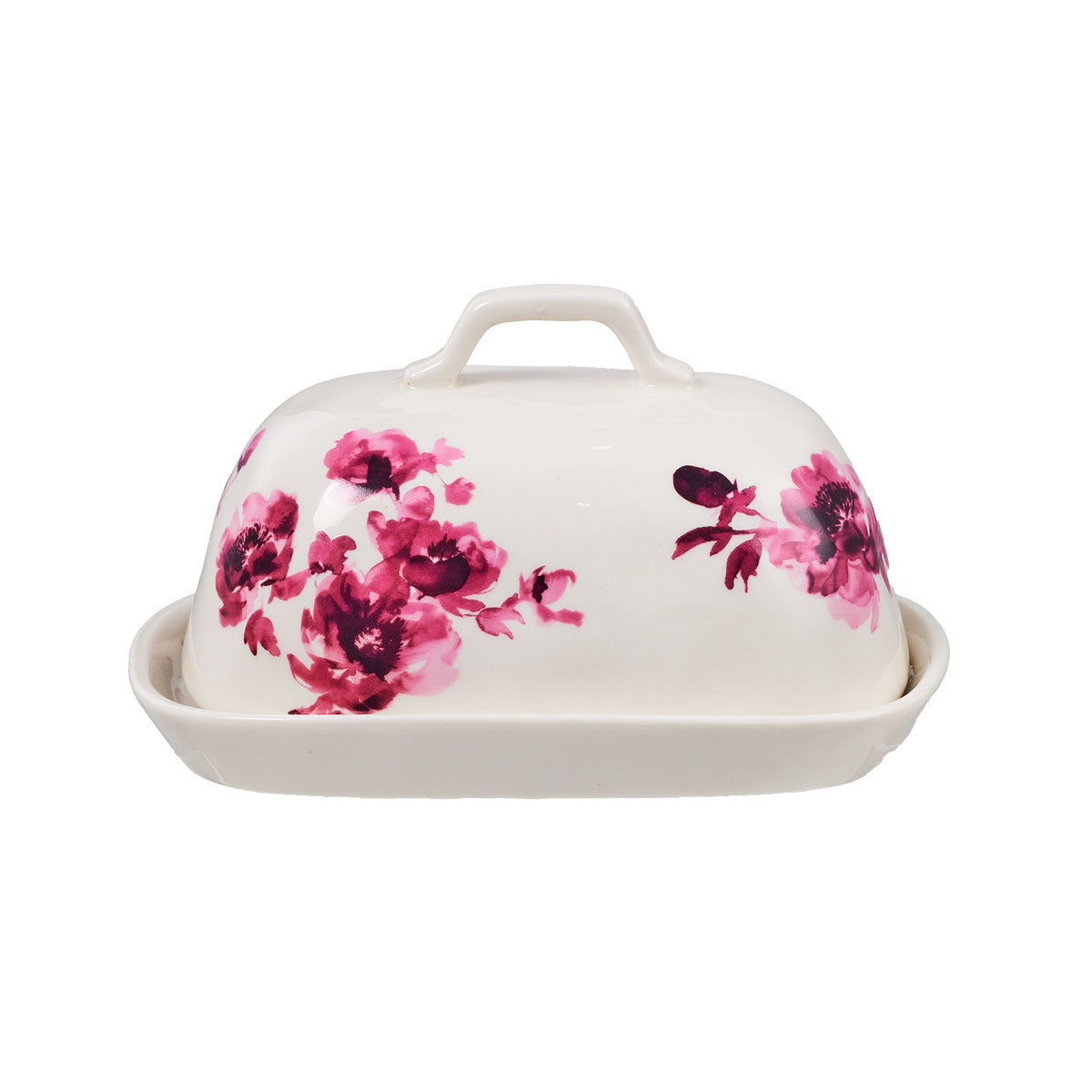 Fleurs d'Automne Butter Dish