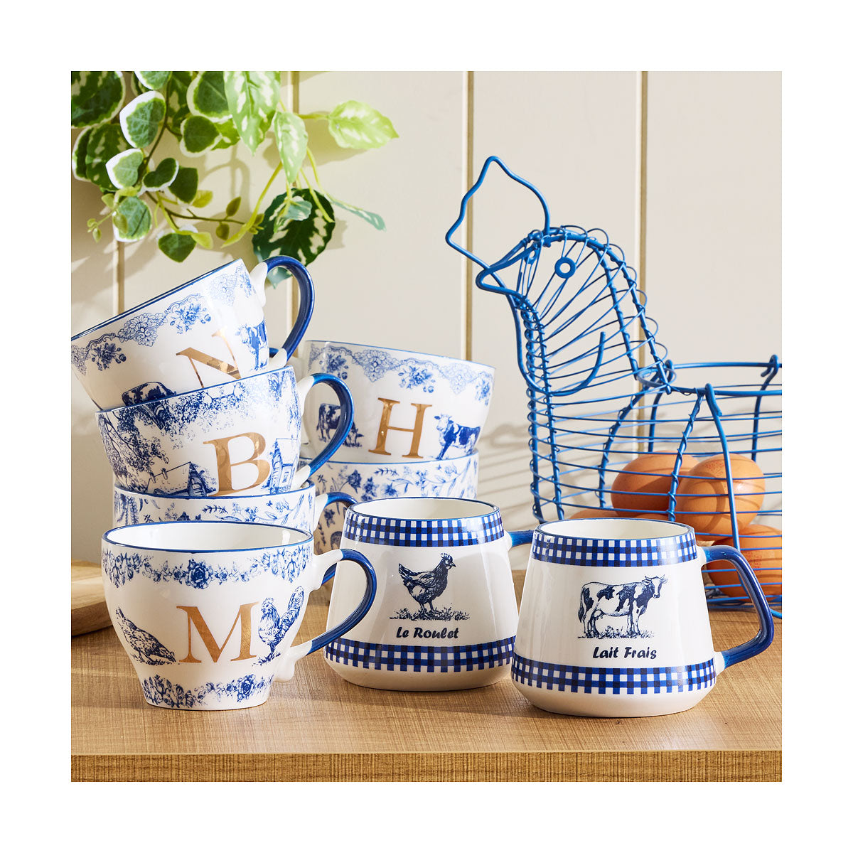 Farmhouse Mug Monogram M,J,A