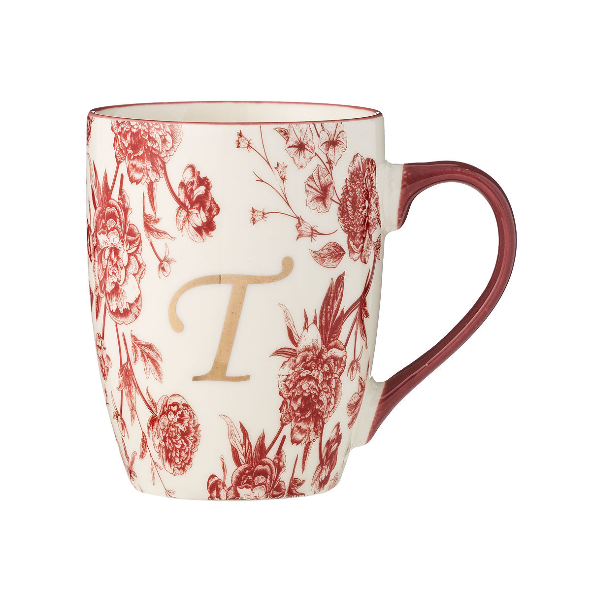 Fleurs d'Automne Mug Monogram B,E,T