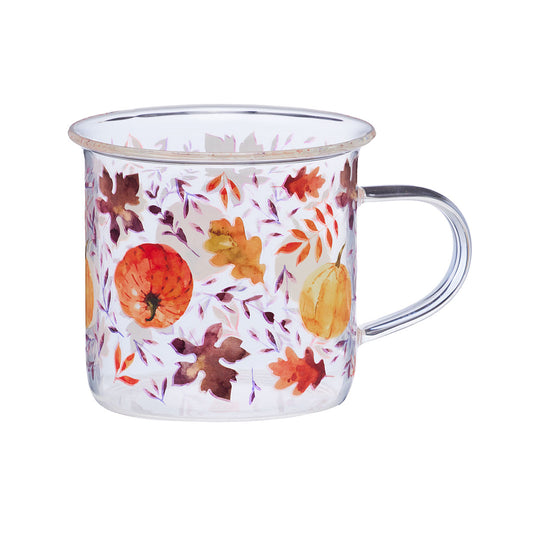 Pumpkin Mug Glass Assorted