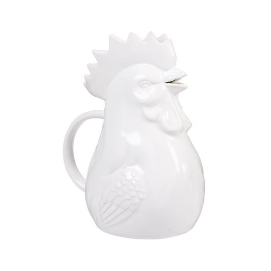French White Chicken Jug