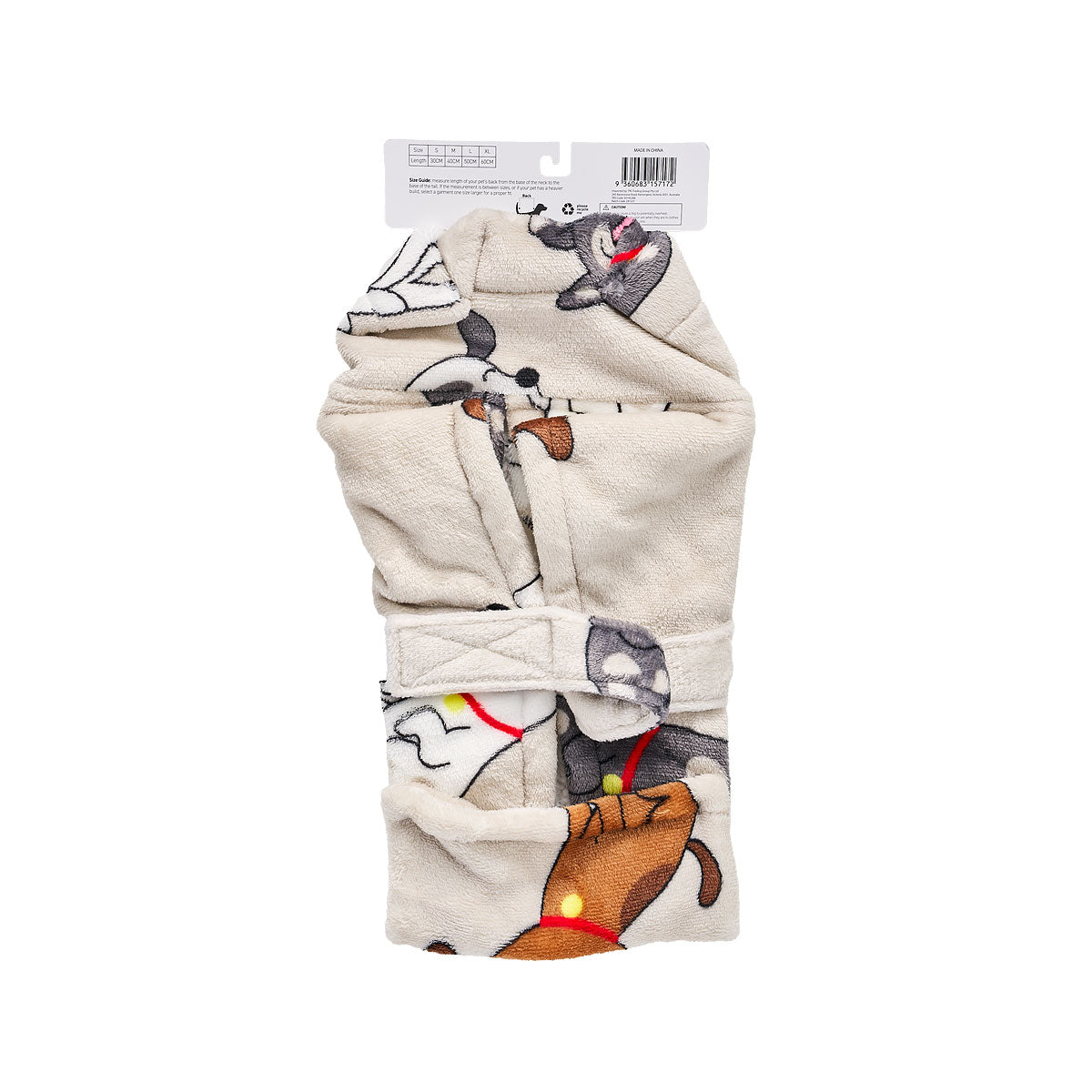 Pet Fleece Hoodie Sticker/Dog 30/40cm