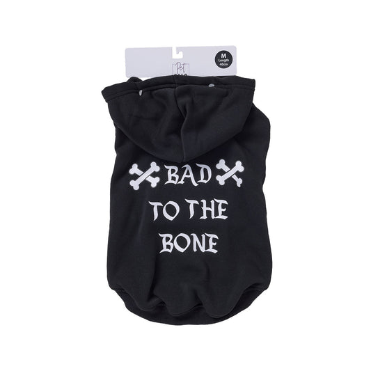 Pet Slogan Hoodie Black/Pink 30/40cm