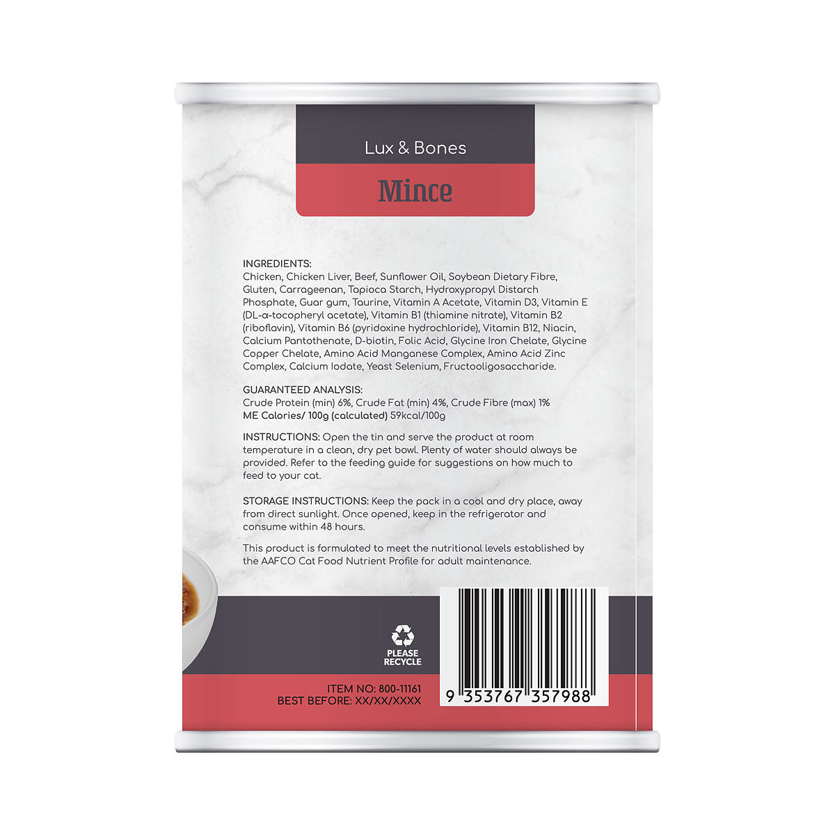 Lux & Bones Beef Mince 400g