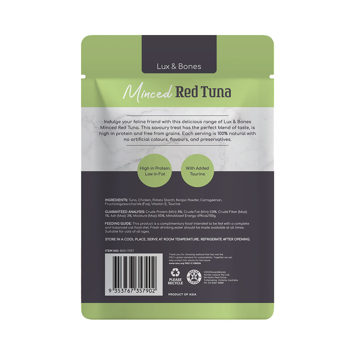 Lux & Bones Tuna & Chicken in Jelly 85g