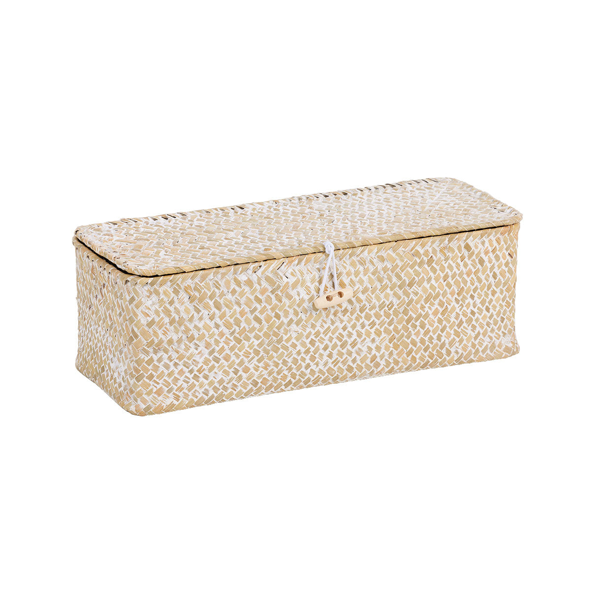 White Wash Straw Section Box