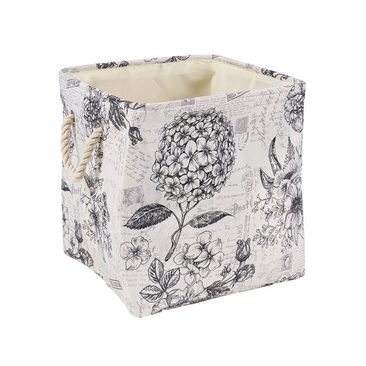 Tonal Hydrangea Fabric Storage
