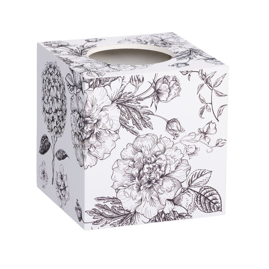 Tonal Hydrangea Tissue Box