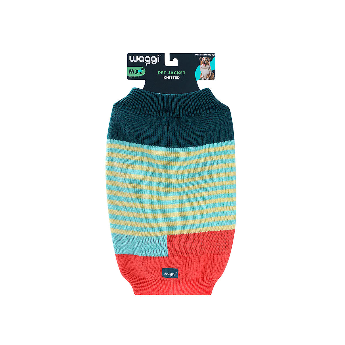 Waggi Pet Knit Stripe/Navy Floral 30/35/40/45cm