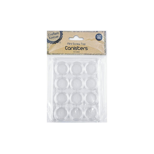Canisters Srewtop Mini 12pk