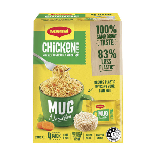 Maggi 2 Min Mug Noodles Chicken 240g 4pk