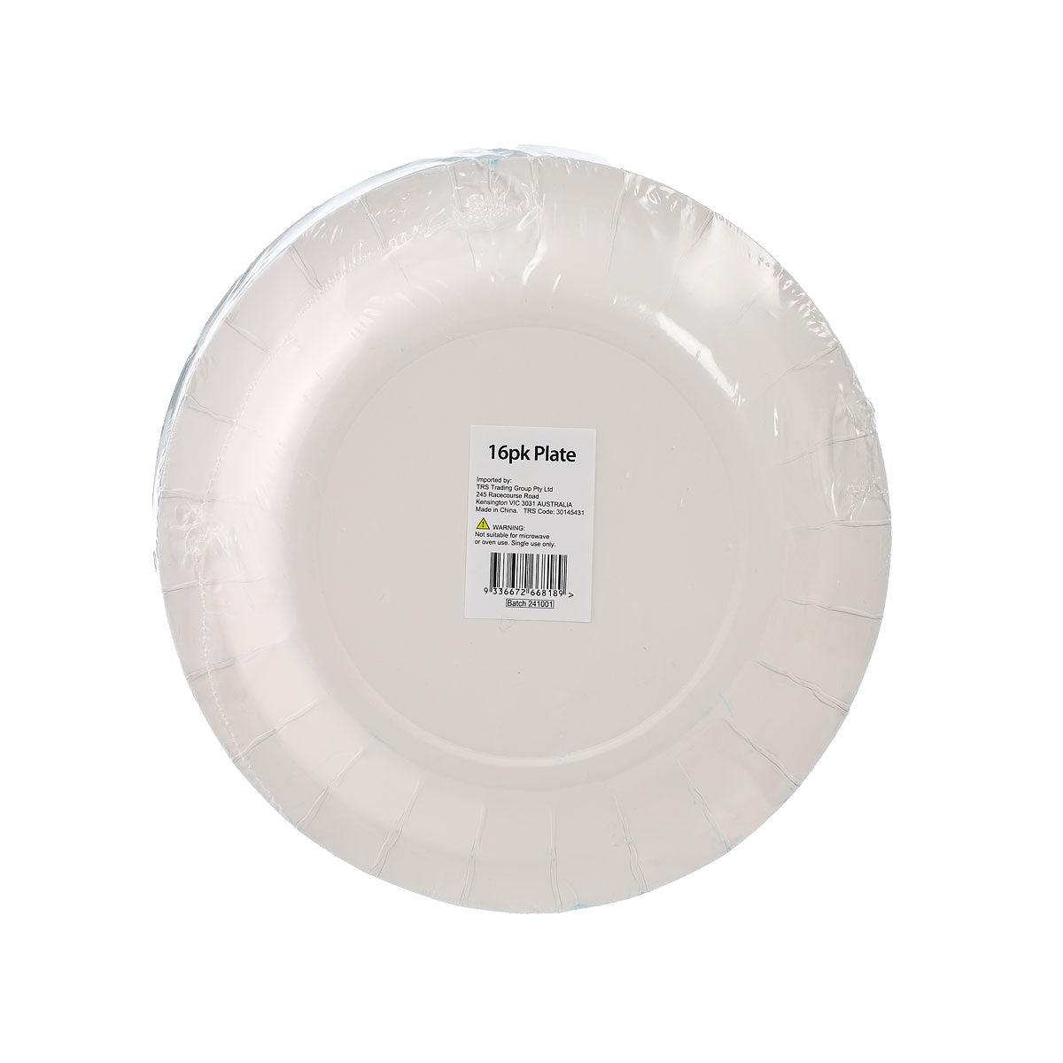 Blue Plate 18cm 16pk
