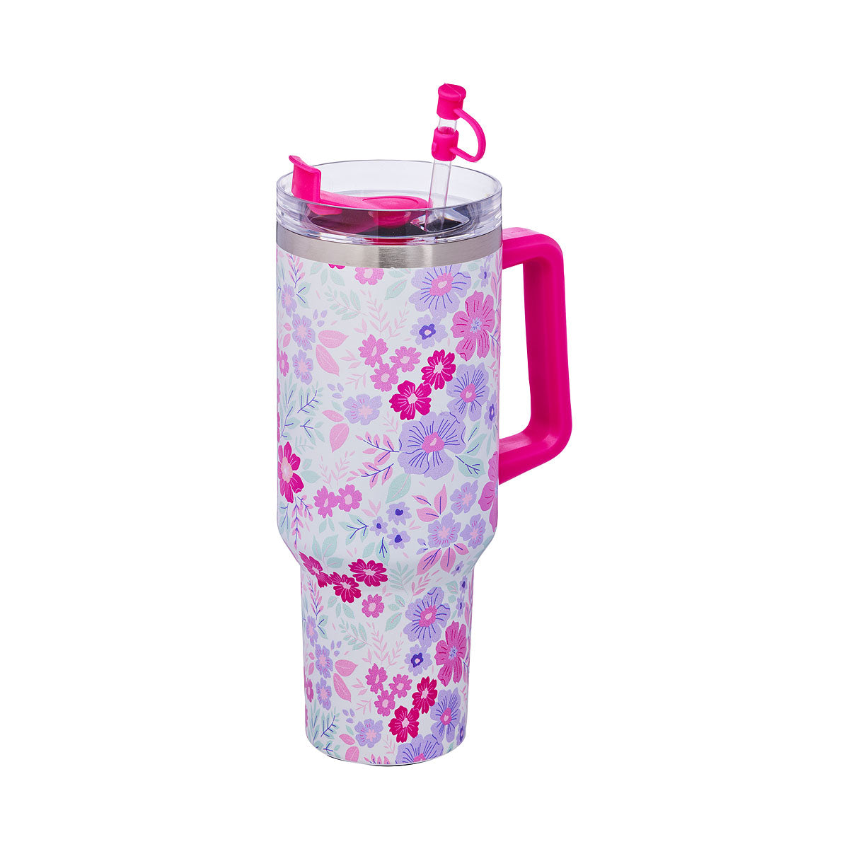 Floral Tumbler With Handle 1200mL Assorted