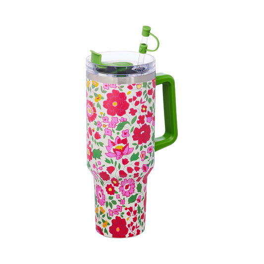 Floral Tumbler With Handle 1200mL Assorted