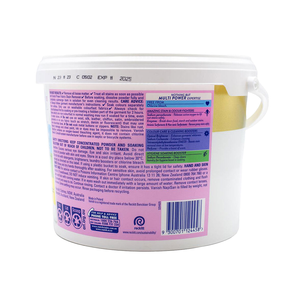 Vanish Oxi Action Gold Multi-Power Crystal White 3kg