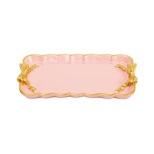 Regency Decorative Trinket Tray Pink/Aqua