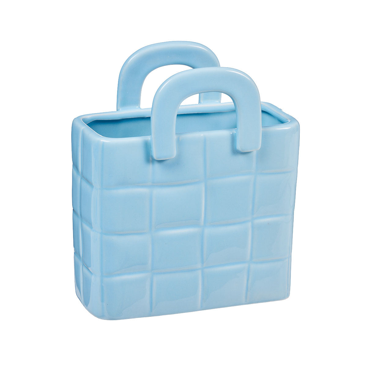 Handbag Vase Pink/Blue