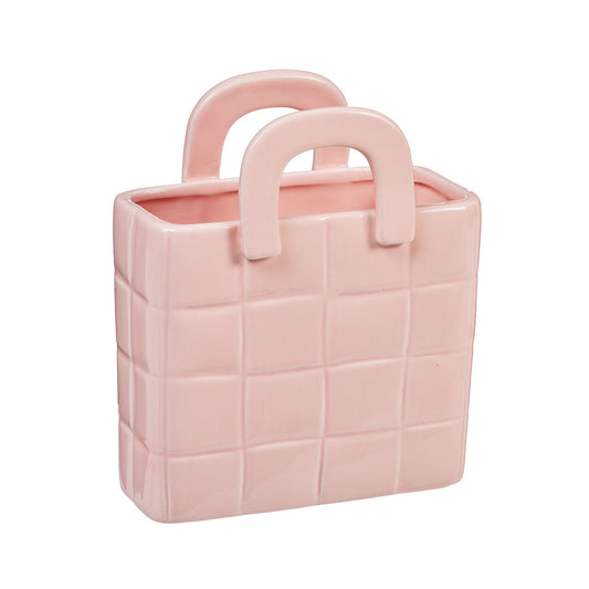 Handbag Vase Pink/Blue