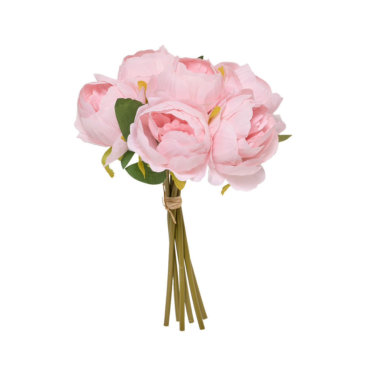 Artificial Flower Bunch Peonies Pink/White