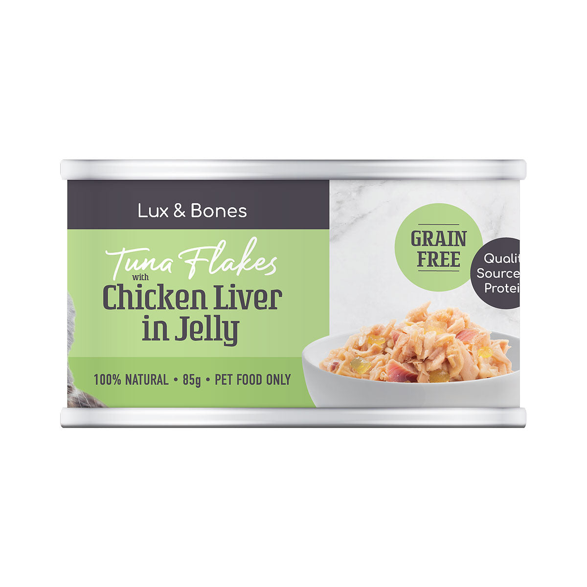 Lux & Bones Tuna Flakes with Chicken Liver 85g