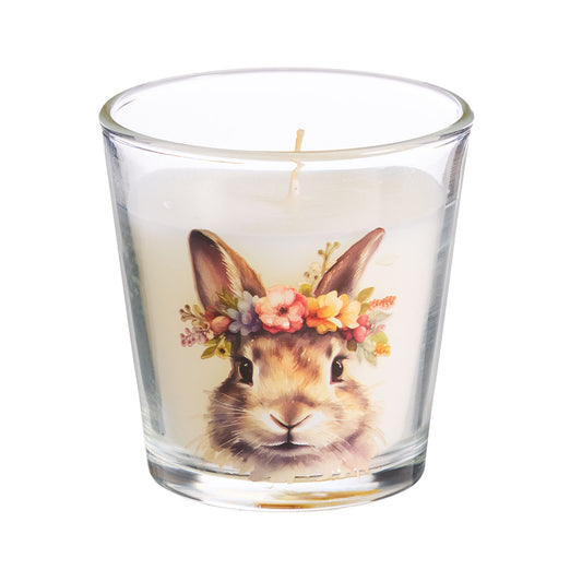 Easter Bunny Candle Glass Assorted